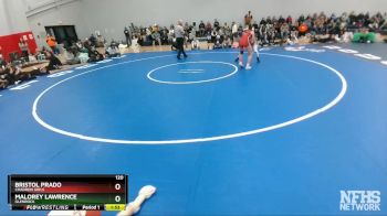 120 lbs Semifinal - Malorey Lawrence, Glenrock vs Bristol Prado, Chadron Girls