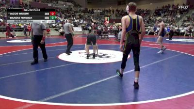 5A 132 lbs Quarterfinal - Dakota Fenwick, Van Buren vs Jacob Wilson, Sheridan