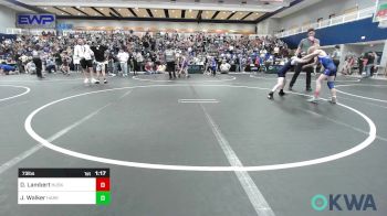 73 lbs Rr Rnd 1 - Jaxon Walker, Harrah Little League Wrestling vs Declan Lambert, Husky Wrestling Club