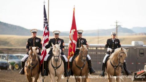Marine Corps Mounted Color Guard Heads To Caldwell Night Rodeo For 1st Time
