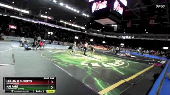 Girls 125 lbs Champ. Round 2 - Lillian Ki Burgess, Kamiak (Girls) vs Kai Pare, Cariboo Hill (Girls)