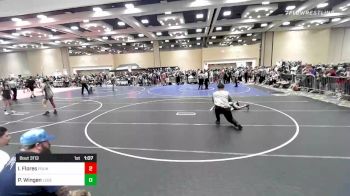 70 lbs Quarterfinal - Isaiah Flores, Pounders WC vs Parker Wingen, Legends Of Gold SD