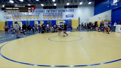 118 lbs 1st Place Match - Kendal Haynie, SOT / DOZ vs Camdyn Elliott, Well Trained