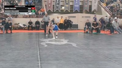63_G lbs Round Of 16 - Nora Fallon, Franklin Regional vs Mason Williams, Harbor Creek