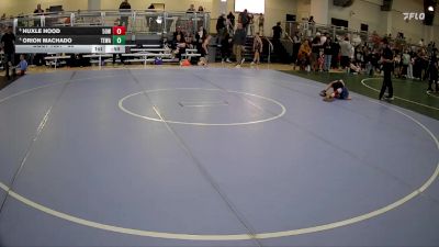 50 lbs Quarterfinal - Huxle Hood, 512 Outlaw Wrestling vs Orion Machado, Tom Eagle Wrestling Academy