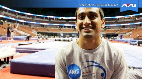 Akash Modi On Pommel Horse Improvements & Competing With Friends - 2017 P&G Championships Men Day 1