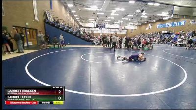 96 lbs Cons. Round 2 - Garrett Bracken, Riverton Wolf Pack Wrestling vs Samuel Lufkin, Viewmont Wrestling Club