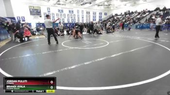 190 lbs 7th Place Match - Brandi Ayala, Paloma Valley vs Jordan Puluti, Cypress