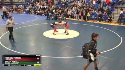 145 lbs Cons. Round 3 - Ethan Azbell, Niagara Wheatfield vs Michael Torrey, Clarence