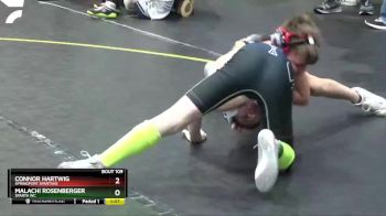 72 lbs Semifinal - Connor Hartwig, Springport Spartans vs Malachi Rosenberger, Sparta WC