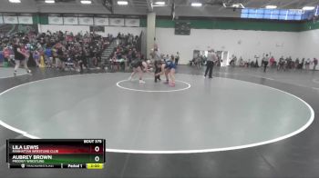 140 lbs Cons. Round 2 - Aubrey Brown, Prodigy Wrestling vs Lila Lewis, Manhattan Wrestling Club