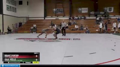 133 lbs 3rd Place Match - Dale Wells, Umpqua Community College vs Brant Porter, North Idaho College