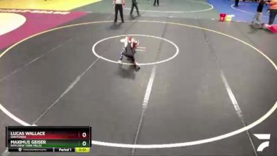 55 lbs Champ. Round 1 - Maximus Geiser, NYM (New York Mills) vs Lucas Wallace, Owatonna