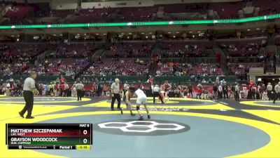 D1-144 lbs Cons. Round 1 - Grayson Woodcock, Dub. Coffman vs Matthew Szczepaniak, Lak. West