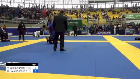 VITÓRIA CORREA BARTH vs BÁRBARA LIMA DE JESUS SOUZA 2023 Brasileiro Jiu-Jitsu IBJJF