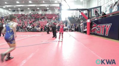 52 lbs Rr Rnd 4 - Emmalyn Gibson, Wolfpak Wrestling vs Noah Backus, Newkirk Takedown Club