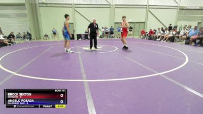 215 lbs Quarters & 1st Wb (16 Team) - Brock Sexton, Kentucky vs Angelo Posada, California Blue