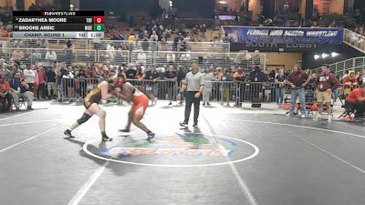 170 lbs Champ. Round 1 - Brooke Arbic, Niceville vs Zadaryhea Moore, Tampa Bay Tech