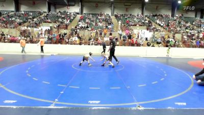 49 lbs Consi Of 4 - Cole Hahn, Heard Wrestling Club vs Wyatt Fleetwood, Guerrilla Wrestling Academy