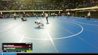 84 lbs 7th Place Match - Max Ressler, Western Dubuque Wrestling Club vs Holden Baker, Iowa