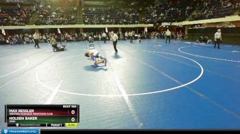 84 lbs 7th Place Match - Max Ressler, Western Dubuque Wrestling Club vs Holden Baker, Iowa
