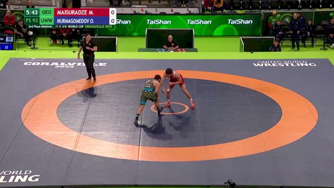 92 kg Rr Rnd 1 - Miriani Maisuradze, Georgia vs Osman Nurmagomedov, All World Team