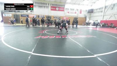 130 lbs Cons. Semi - Romi Green, San Leandro vs Piper Pike, St Helena