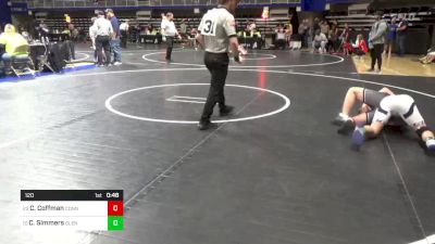 120 lbs Round Of 32 - Caisen Coffman, Conneaut vs Conrad Simmers, Glendale