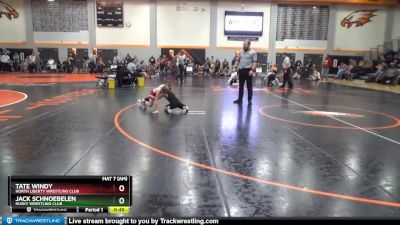 PW-10 lbs Quarterfinal - Tate Windy, North Liberty Wrestling Club vs Jack Schnoebelen, Husky Wrestling Club