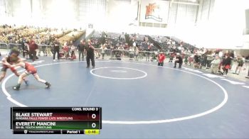 63 lbs Cons. Round 3 - Everett Mancini, BH-BL Youth Wrestling vs Blake Stewart, Niagara Falls Power Cats Wrestling