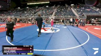 140 lbs Semifinal - Gerrielle Davis, Green River Grapplers Wrestling vs Kaylee Weber, Casper Wrestling Club