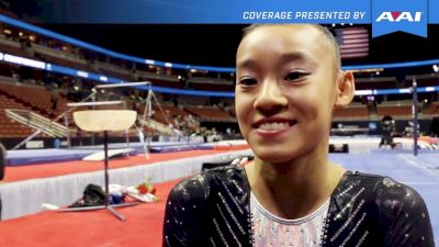Leanne Wong On Competing Level 10 In May & Now Making The Junior National Team - 2017 P&G Championships Women Day 2