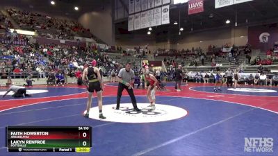 5A 110 lbs Quarterfinal - Faith Howerton, Arkadelphia vs Lakyn Renfroe, Pottsville