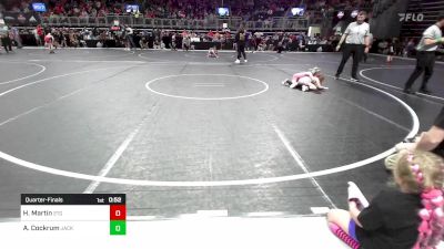 49.7-54.5 lbs Quarterfinal - Harper Martin, 2TG vs Asa Cockrum, Jackson County Wrestling