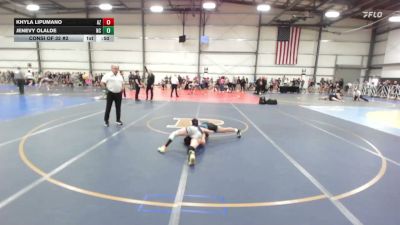 100 lbs Consi Of 32 #2 - Khyla Lipumano, AZ vs Jenevy Olalde, NC