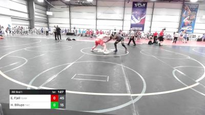 220 lbs Rr Rnd 1 - Elijah Fjell, Team Nebraska Silver vs Herbert Billups, Tallwood Wrestling Club