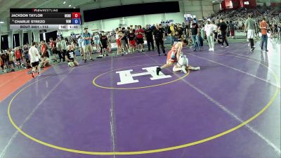 113 lbs Champ. Round 3 - Jackson Taylor, Union County High School Wrestling vs Charlie Strezo, Victory Elite Wrestling