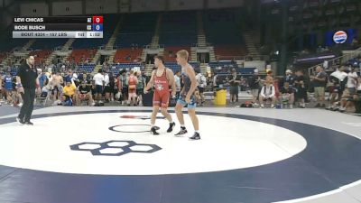 157 lbs Cons. Sub-rd Of 32 - Levi Chicas, Arizona vs Bode Busch, Kansas
