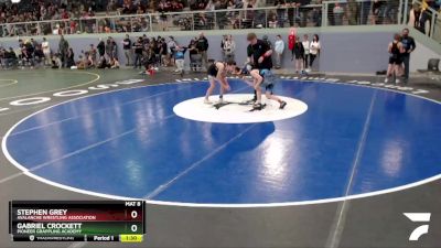 102 lbs Final - Stephen Grey, Avalanche Wrestling Association vs Gabriel Crockett, Pioneer Grappling Academy