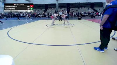172-H lbs 5th Place - Logan Monroe, Hamburg vs Alex Reiling, Pennsbury Falcons