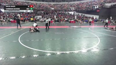 84 lbs Quarterfinal - Jameson Schoen, Holmen Viking Wrestling Club vs Miles Maes, De Pere