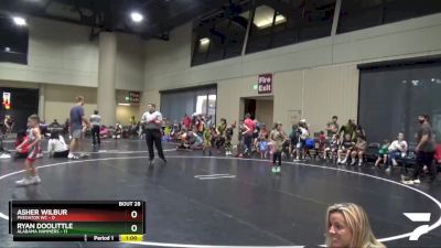 50 lbs Placement Matches (16 Team) - Ryan Doolittle, Alabama Hammers vs Asher Wilbur, Predator WC