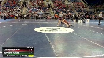 127 lbs Cons. Round 1 - Jonathan Klitzke, Dickinson vs Landon Decoteau, Grand Forks Central