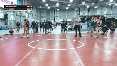 96 lbs Cons. Sub-quarters - Kai Button, Whatcom Wrestling Academy vs Micah Pettis, Team Aggression Wrestling Club