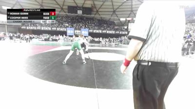 Boys 2A 150 lbs Champ. Round 1 - Roman Gumm, Rogers (Spokane) vs Cooper Nees, Port Angeles