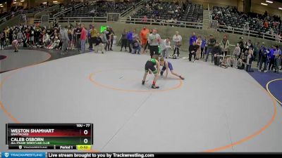 77 lbs Cons. Round 7 - Caleb Osborn, All-Phase Wrestling Club vs Weston Shamhart, Unattached