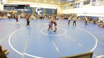 235 lbs Semifinal - Alannah Davis, La Quinta High School vs Ny`Kierra Jackson, Cerritos