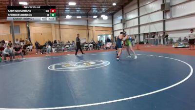 197 lbs Champ. Round 1 - Amin Qouchbane, Clackamas Community College vs Spencer Johnson, Providence (Mont.)