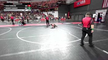 45 lbs 1st Place Match - Cole Cowling, Neenah Youth Wrestling vs Bennett Burich, Mollitium Wrestling Club