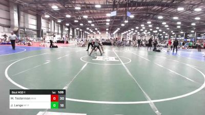 182 lbs Rr Rnd 1 - Mason Testerman, Mavericks Wrestling vs Josh Lange, MF Purge Black